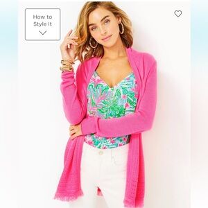 Lilly Pulitzer Noble Fringe Cardigan